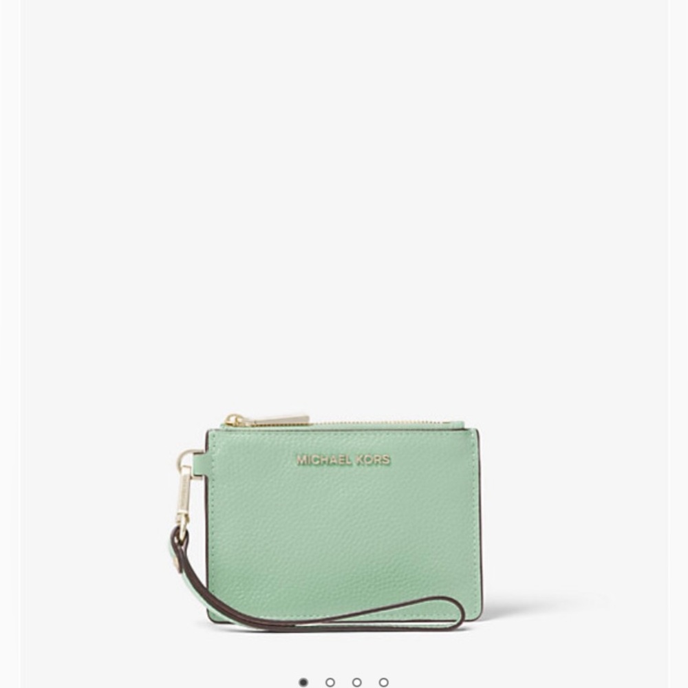 Coin and card leather purse